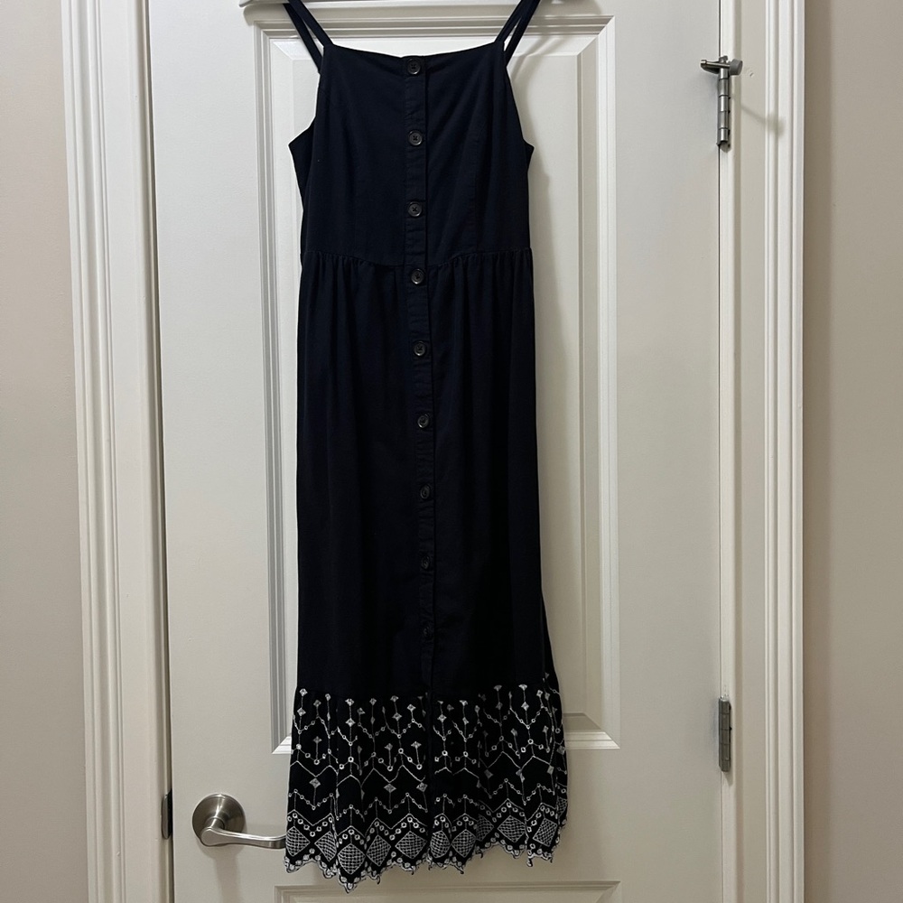 Old Navy Black Smocked Dress